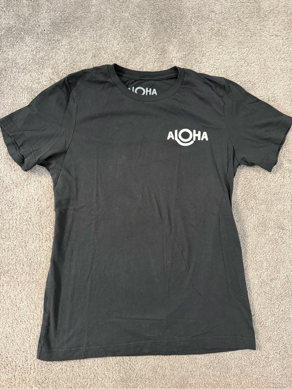 Aloha Black Logo Short-Sleeve T-Shirt